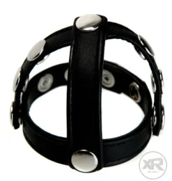Strict Leather Penis Rings>Snap-On Cock and Ball Harness