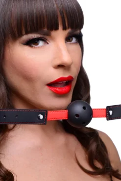 Frisky Ball Gags & Mouth Restraints | Masks & Dress-Up Accessories>Subdue Me Breatheable Ball Gag