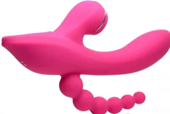 Curve Toys Luxury Toys | Dual Penetration Vibrators>Suckers 21X Silicone Suction Vibe