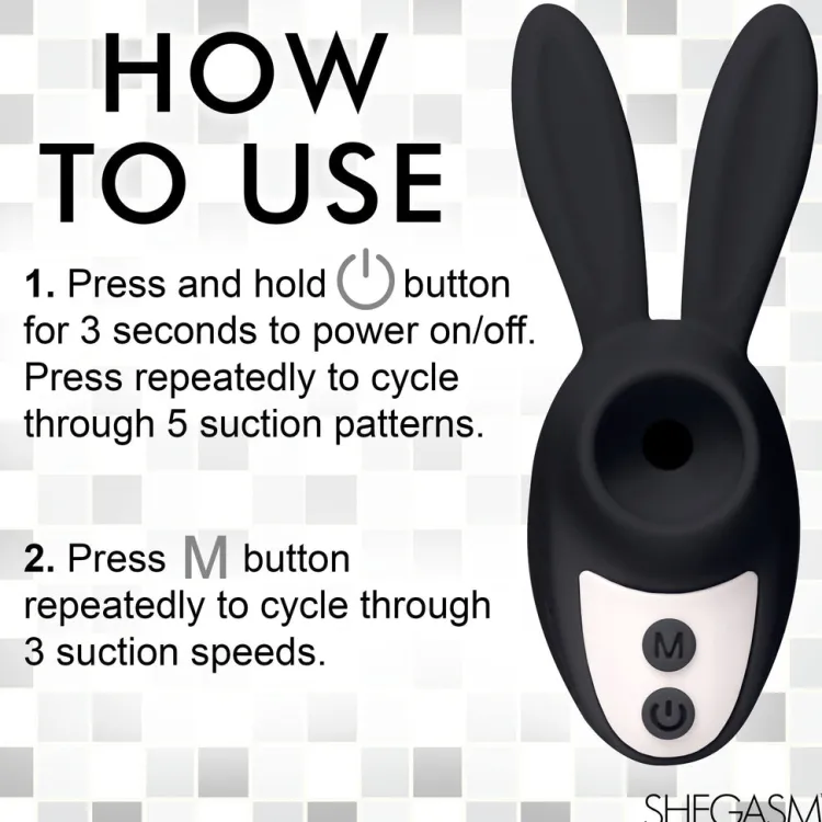 Shegasm Travel Essentials | Silicone Vibrators>Sucky Bunny Clit Stimulator
