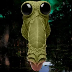 Creature Cocks Silicone Dildos | Harness Compatible Dildos>Swamp Monster Green Scaly Silicone Dildo