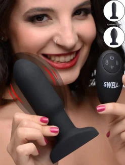 Swell Vibrating Butt Plugs | Butt Plugs>Missile Inflatable 10X Vibrating Anal Plug