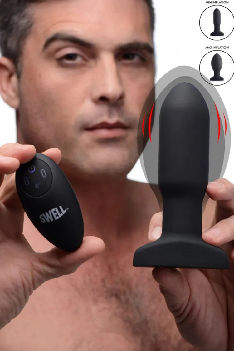 Swell Vibrating Butt Plugs | Butt Plugs>Missile Inflatable 10X Vibrating Anal Plug
