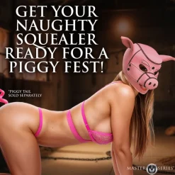 Master Series Puppy Play | Ball Gags & Mouth Restraints>Swine Pig Neoprene Hood