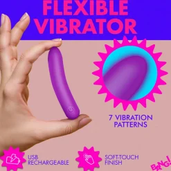 Bang Bullet & Egg Vibrators | Waterproof Vibrators>Tapered Flexible Silicone Bullet