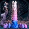 Creature Cocks Silicone Dildos | Non-Representational Dildos>Tenta-Queen Ovipositor Silicone Dildo with Eggs
