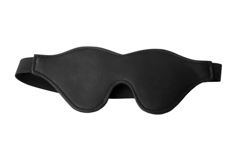 STRICT Ball Gags & Mouth Restraints | Masks & Dress-Up Accessories>The Black Fleece Lined Blindfold