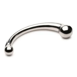 Master Series Anal Dildos & Probes | Aluminum & Steel Dildos & Insertables>The Chrome Crescent Dildo