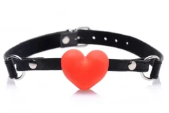 Frisky Ball Gags & Mouth Restraints | Masks & Dress-Up Accessories>The Heart Beat Silicone Heart Shaped Mouth Gag