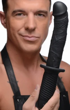 Ass Thumpers Silicone Dildos | Vibrating Dildos>The Large Realistic 10X Silicone Vibrator with Handle