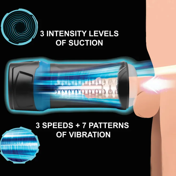 LoveBotz Automatic & Hands-Free Masturbators | Sex Machines>The Milker Intense 13X Sucking Masturbator
