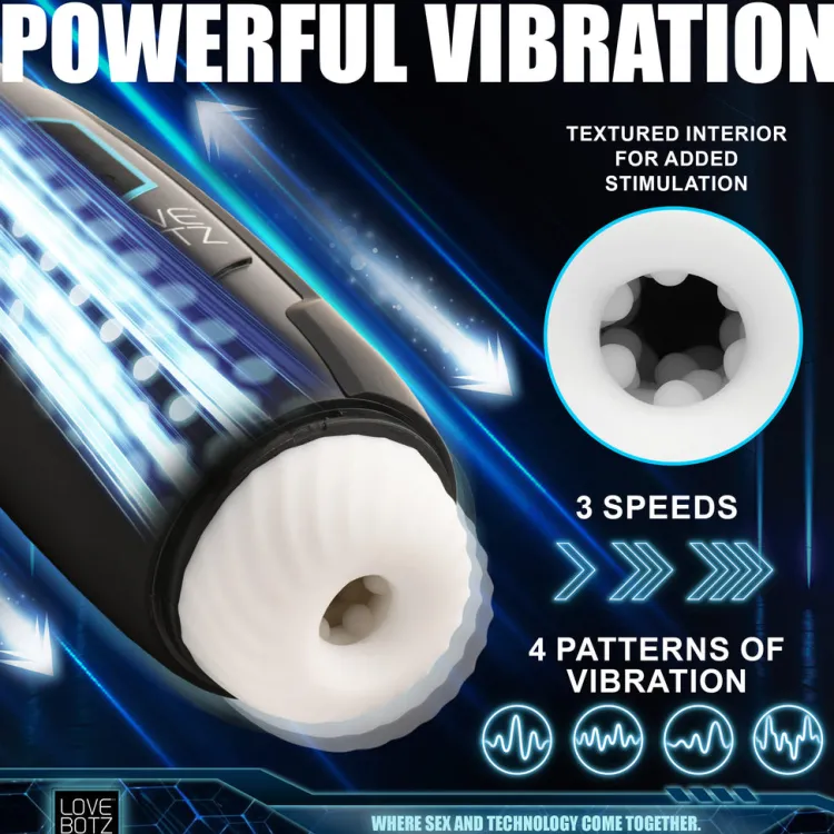 LoveBotz Automatic & Hands-Free Masturbators | Vibrating Strokers>The Milker Max 14X Thrusting & Vibrating Masturbator