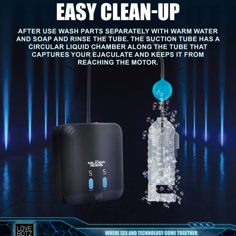 LoveBotz Automatic & Hands-Free Masturbators | Vibrating Strokers>The Milker Pro Edition with Automatic Stroking, Suction and Vibration