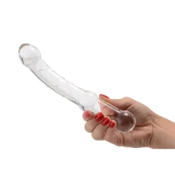 Prisms Erotic Glass Glass Dildos | G-Spot Dildos>The Prana Thrusting Glass Dildo