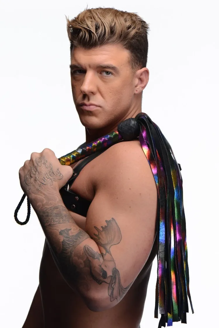 Strict Leather Impact: Whips, Crops & Spankers>The Rainbow Flogger