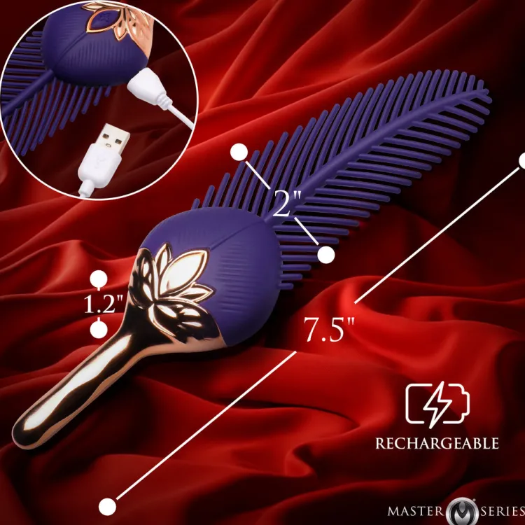Master Series Sensation Play, Tools & Accessories | Unique Vibrators>The Tickler Vibrating Silicone Feather Tickler
