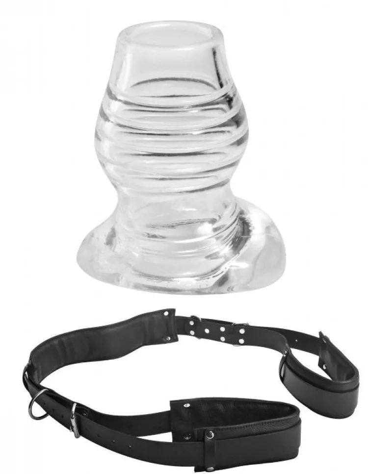 Master Series Butt Plugs | Dildo Accessories>Thigh Harness with Anal Plug
