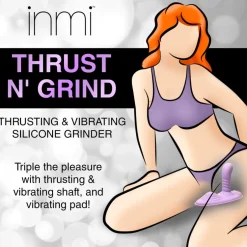 Inmi App Controlled & Remote Vibrators | Silicone Vibrators>Thrust n' Grind Thrusting and Vibrating Silicone Sex Grinder