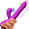 Shegasm Rabbit & Dual Stimulation Vibrators | Silicone Vibrators>Thrust Wave Thrusting and Sucking Silicone Rabbit Vibrator