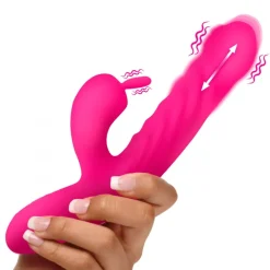 Bang Rabbit & Dual Stimulation Vibrators | Silicone Vibrators>Thrusting and Vibrating Silicone Rabbit Vibrator