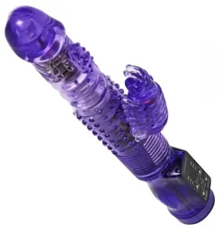 Trinity Vibes Rabbit & Dual Stimulation Vibrators | Unique Vibrators>Thrusting Purple Rabbit Vibe