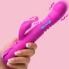 Bang Insertable & Realistic Dildo Vibrators | Rabbit & Dual Stimulation Vibrators>Thrusting Silicone Rabbit Vibrator