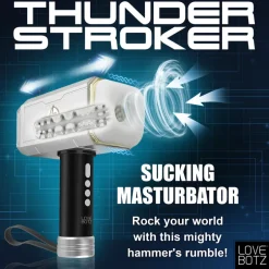 LoveBotz Automatic & Hands-Free Masturbators | Sex Machines>Thunder Stroker Sucking Masturbator