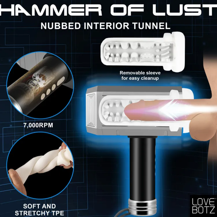 LoveBotz Automatic & Hands-Free Masturbators | Sex Machines>Thunder Stroker Sucking Masturbator
