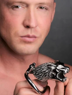 Master Series Chastity Devices | Penis Rings>Tiger King Locking Chastity Cage