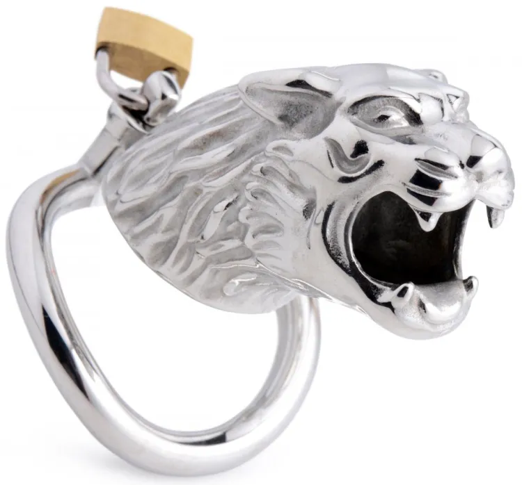 Master Series Chastity Devices | Penis Rings>Tiger King Locking Chastity Cage