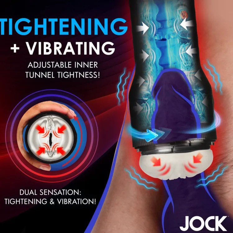 Jock Automatic & Hands-Free Masturbators | Vibrating Strokers>Tightening and Vibrating Masturbator