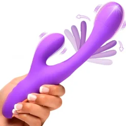 Inmi Rabbit & Dual Stimulation Vibrators | Unique Vibrators>Tri Flick Silicone Flicking Rabbit Vibrator