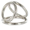 Master Series Penis Rings>Triple Chrome Cock and Ball Ring