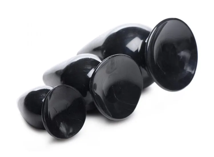 Master Series Anal Starter Toys | Butt Plugs>Triple Cones 3 Piece Anal Plug Set