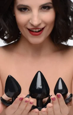 Master Series Anal Starter Toys | Butt Plugs>Triple Spades 3 Piece Anal Plug Set