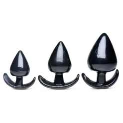 Master Series Anal Starter Toys | Butt Plugs>Triple Spades 3 Piece Anal Plug Set