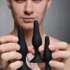 Master Series Anal Starter Toys | Butt Plugs>Triple Spire Tapered Silicone Anal Trainer Set