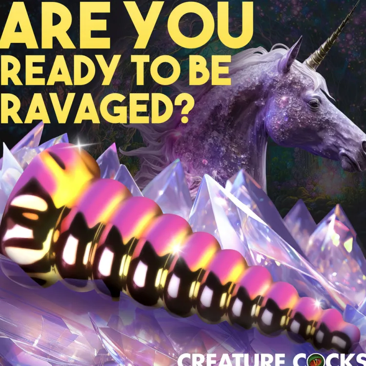Creature Cocks Glass Dildos | Silicone Dildos>Twilight Rainbow Glass Dildo
