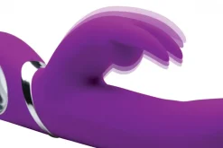 Curve Toys Insertable & Realistic Dildo Vibrators | Rabbit & Dual Stimulation Vibrators>Twirly 66X Spinning Silicone Rabbit Vibrator