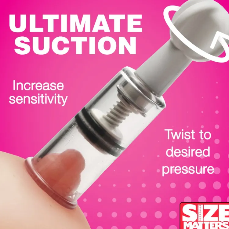 Size Matters Nipple Clamps & Stimulators | Female Enhancement>Twisted Triplets Nipple and Clit Suckers