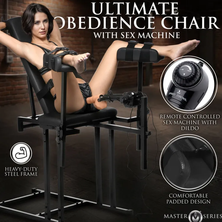 Master Series Luxury Toys | Sex Furniture, Swings, & More>Ultimate Obedience Chair with Sex Machine