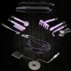 Zeus Electrosex Sex Toy Kits & Collections | Electro Sex>Ultra Neo Violet Wand 10 Piece Set