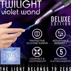 Zeus Electrosex Sex Toy Kits & Collections | Electro Sex>Ultra Neo Violet Wand 10 Piece Set
