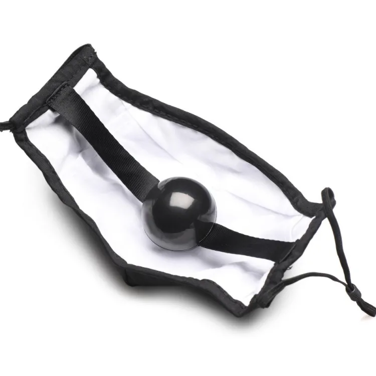 Master Series Ball Gags & Mouth Restraints | Masks & Dress-Up Accessories>Under Cover Ball Gag Face Mask