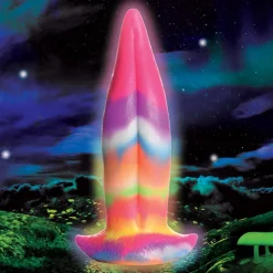 Creature Cocks Silicone Dildos | Non-Representational Dildos>Unicorn Kiss Unicorn Tongue Glow-in-the-Dark Silicone Dildo