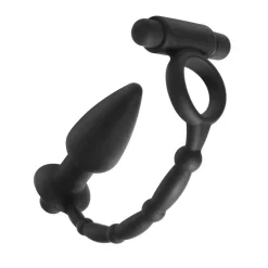Master Series Vibrating Butt Plugs | Butt Plugs>Viaticus Dual Cock Ring and Anal Plug Vibe