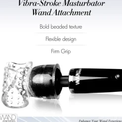 Wand Essentials Automatic & Hands-Free Masturbators | Vibrating Strokers>Vibra-Stroke Masturbator Wand Attachment