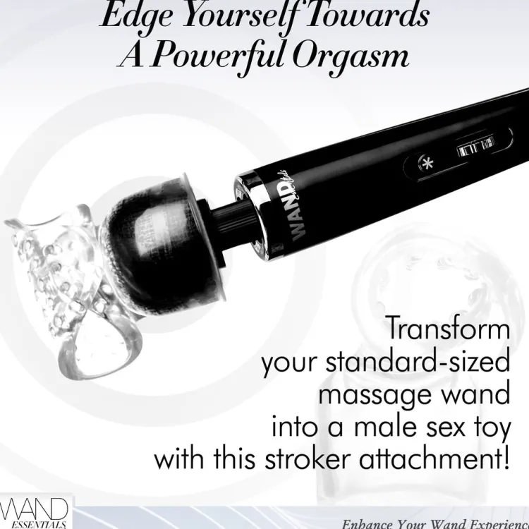 Wand Essentials Automatic & Hands-Free Masturbators | Vibrating Strokers>Vibra-Stroke Masturbator Wand Attachment