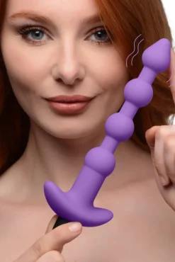 Bang Vibrating Butt Plugs | Anal Beads & Tools>Vibrating Silicone Anal Beads & Remote Control