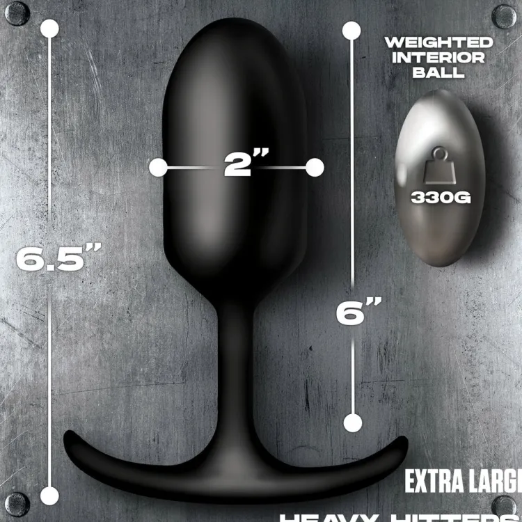 Heavy Hitters Unique Anal Toys | App Controlled & Remote Vibrators>Vibrating Weighted Silicone Anal Plug